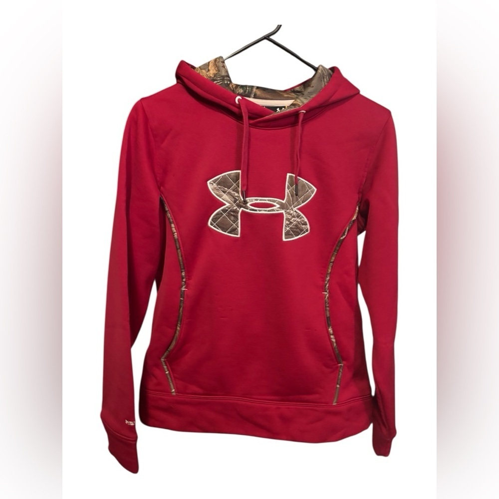 Under Armour Red Hoodie with Realtree Camo Accents